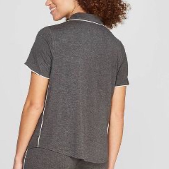 Stars Above Beautifully Soft Crop Notch Collar Pajama Set - Large - Picture 4 of 4